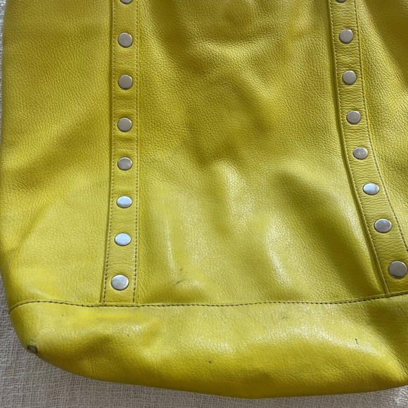 Hammitt Yellow Leather Tote with Silver Studs - Picture 9 of 9